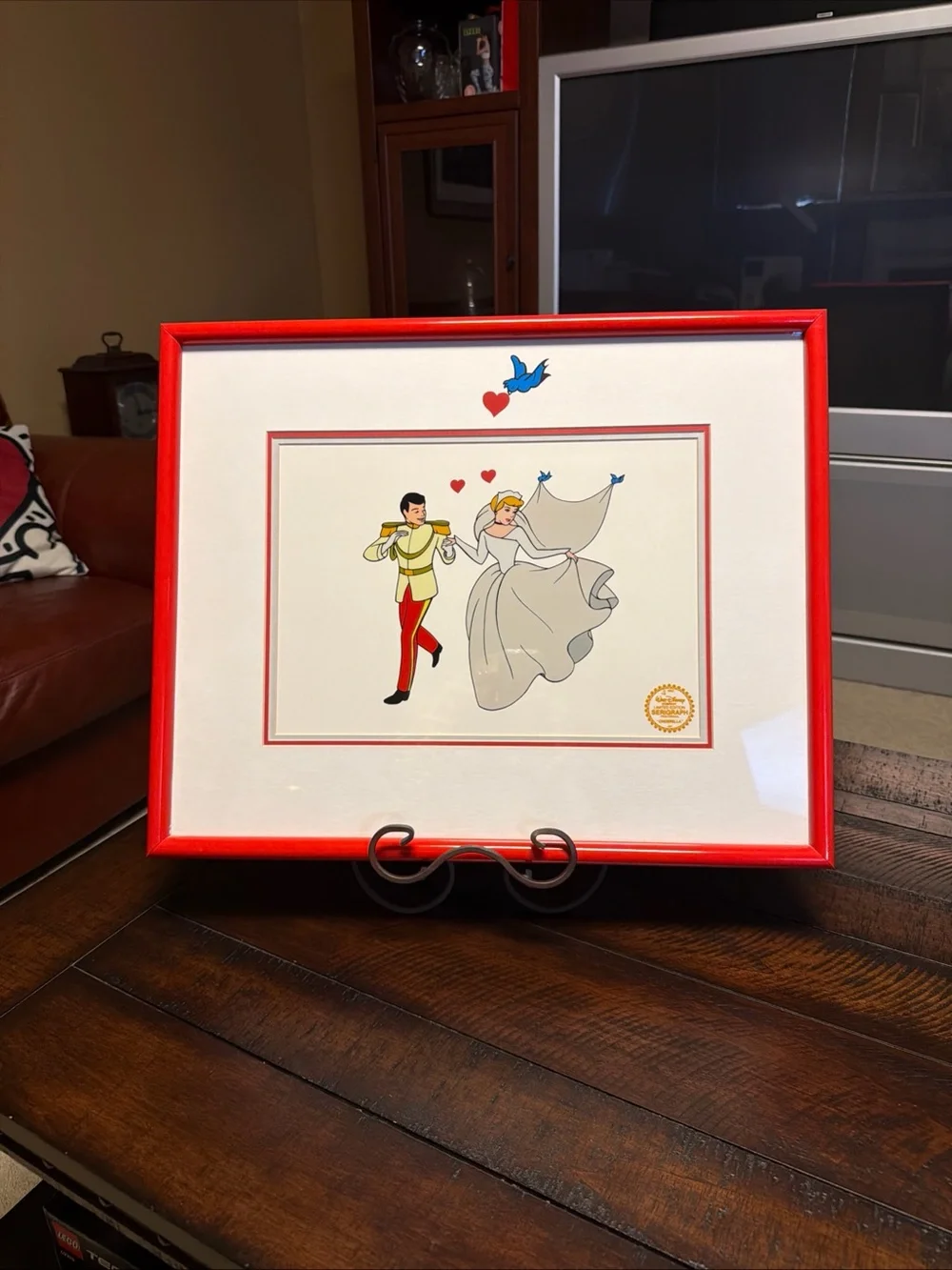 Disney Cinderella Limited Edition Serigraph Cel Framed with Certification